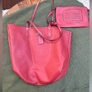 Coach red bag